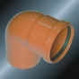 Din Drainage Upvc Elbow90° Rubber spigot Grey Color 